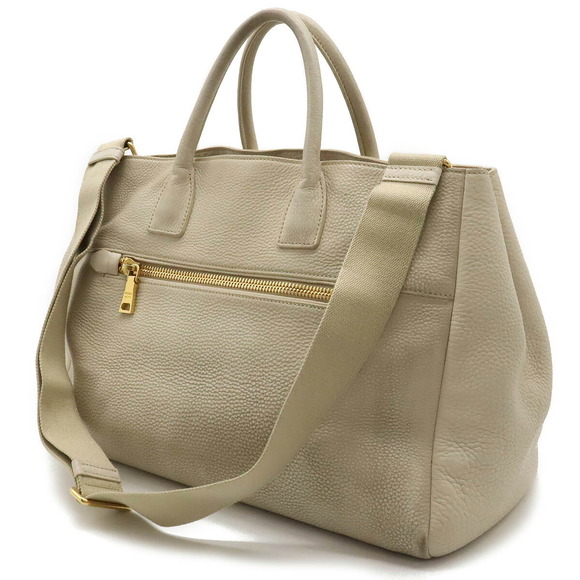 Prada Large Leather Bag Tote Tan - Picture 1 of 9